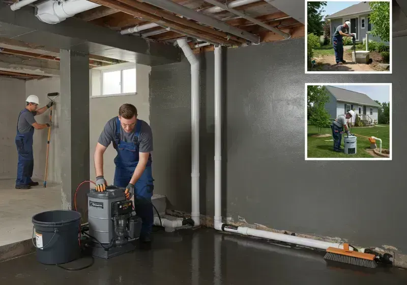 Basement Waterproofing and Flood Prevention process in Edna, TX